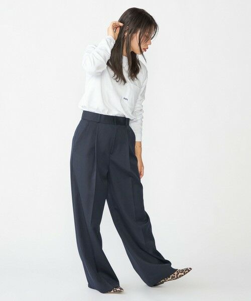 SHIPS / シップス Tシャツ | 【WEB限定】SHIPS: マイクロ SHIPSロゴ ポケット ロングスリーブ Tシャツ (ロンT) | 詳細5