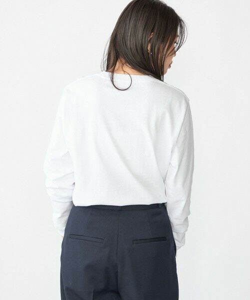 SHIPS / シップス Tシャツ | 【WEB限定】SHIPS: マイクロ SHIPSロゴ ポケット ロングスリーブ Tシャツ (ロンT) | 詳細8