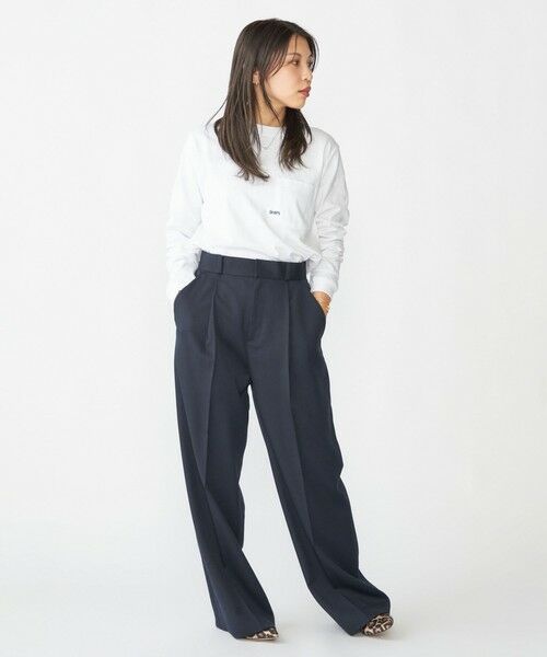 SHIPS / シップス Tシャツ | 【WEB限定】SHIPS: マイクロ SHIPSロゴ ポケット ロングスリーブ Tシャツ (ロンT) | 詳細2