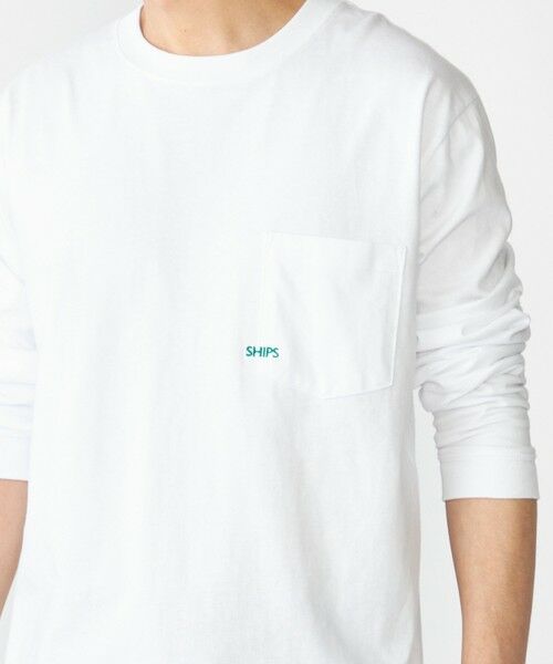 SHIPS / シップス Tシャツ | 【WEB限定】SHIPS: マイクロ SHIPSロゴ ポケット ロングスリーブ Tシャツ (ロンT) | 詳細17