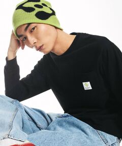 SHIPS / シップス Tシャツ | City Ambient Products: スクエアロゴ ポケット ロングスリーブ Tシャツ