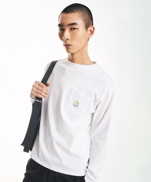 SHIPS / シップス Tシャツ | City Ambient Products: スクエアロゴ ポケット ロングスリーブ Tシャツ | 詳細4