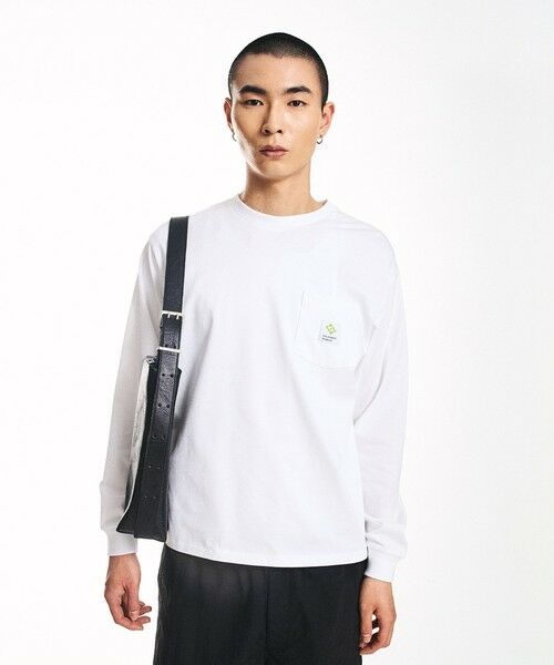 SHIPS / シップス Tシャツ | City Ambient Products: スクエアロゴ ポケット ロングスリーブ Tシャツ | 詳細2