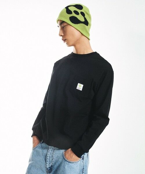 SHIPS / シップス Tシャツ | City Ambient Products: スクエアロゴ ポケット ロングスリーブ Tシャツ | 詳細21