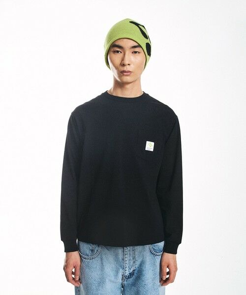 SHIPS / シップス Tシャツ | City Ambient Products: スクエアロゴ ポケット ロングスリーブ Tシャツ | 詳細16