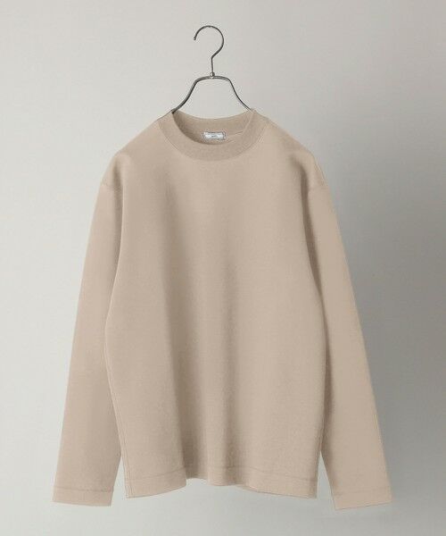 SHIPS / シップス Tシャツ | SHIPS: ハイゲージ クルーネック ダンボールニット 長袖Tシャツ(カーキ)