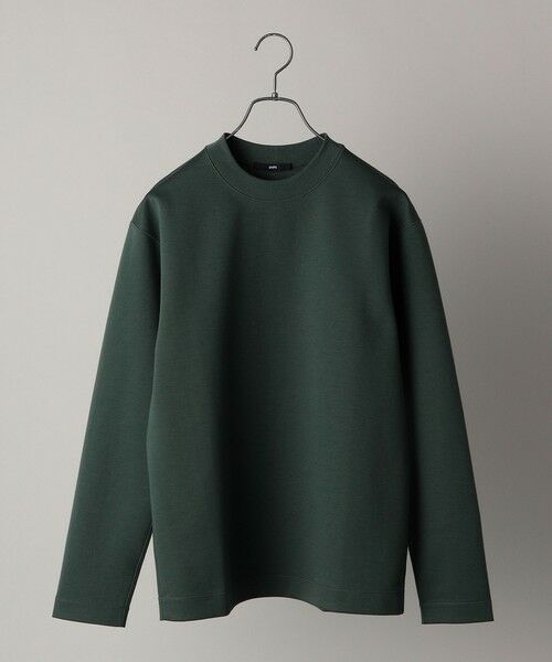 SHIPS / シップス Tシャツ | SHIPS: ハイゲージ クルーネック ダンボールニット 長袖Tシャツ(グリーン)