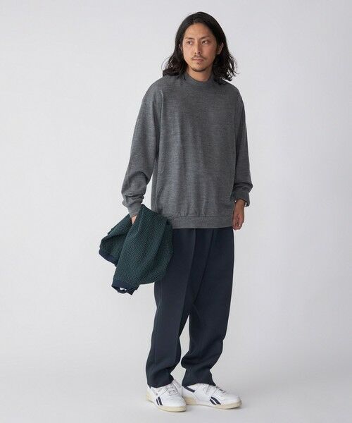 SHIPS / シップス カットソー | SHIPS: 〈抗菌消臭〉 ミルドウール ジャージー モックネック 長袖 ニットソー | 詳細6