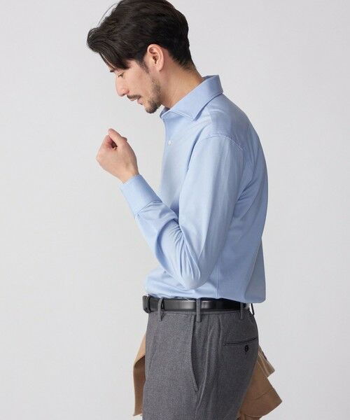 SHIPS / シップス シャツ・ブラウス | SHIPS: ALBINI ジャージー 無地 ワンピースカラー シャツ | 詳細11