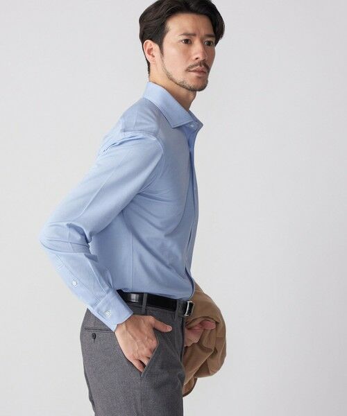 SHIPS / シップス シャツ・ブラウス | SHIPS: ALBINI ジャージー 無地 ワンピースカラー シャツ | 詳細13