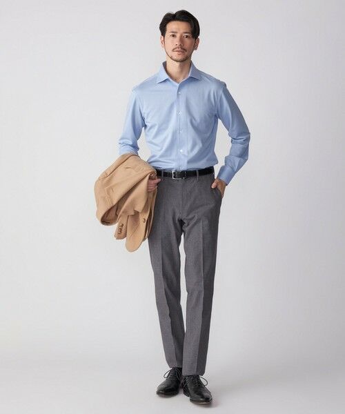 SHIPS / シップス シャツ・ブラウス | SHIPS: ALBINI ジャージー 無地 ワンピースカラー シャツ | 詳細15