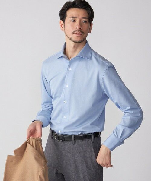 SHIPS / シップス シャツ・ブラウス | SHIPS: ALBINI ジャージー 無地 ワンピースカラー シャツ | 詳細9