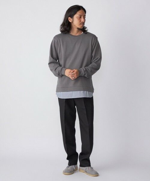 SHIPS / シップス シャツ・ブラウス | *SHIPS: シャツ レイヤード クルーネック スウェット | 詳細1