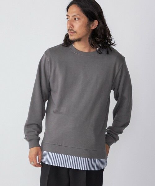 SHIPS / シップス シャツ・ブラウス | *SHIPS: シャツ レイヤード クルーネック スウェット | 詳細2