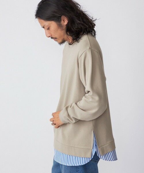 SHIPS / シップス シャツ・ブラウス | *SHIPS: シャツ レイヤード クルーネック スウェット | 詳細12