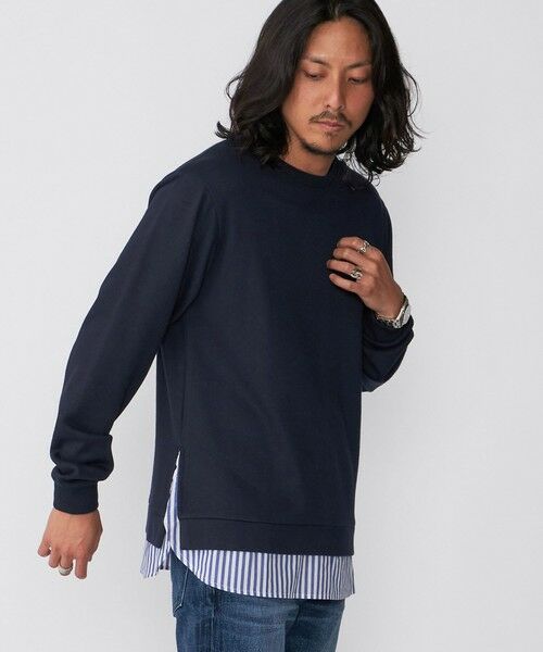 SHIPS / シップス シャツ・ブラウス | *SHIPS: シャツ レイヤード クルーネック スウェット | 詳細23