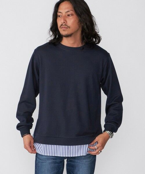 SHIPS / シップス シャツ・ブラウス | *SHIPS: シャツ レイヤード クルーネック スウェット | 詳細19