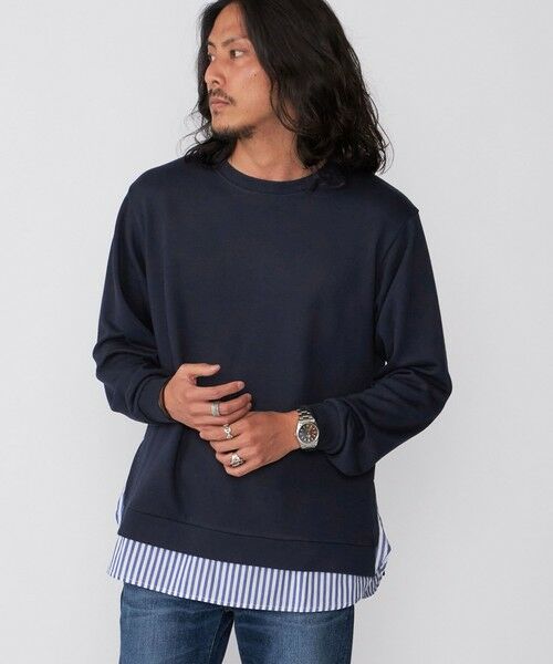 SHIPS / シップス シャツ・ブラウス | *SHIPS: シャツ レイヤード クルーネック スウェット | 詳細20