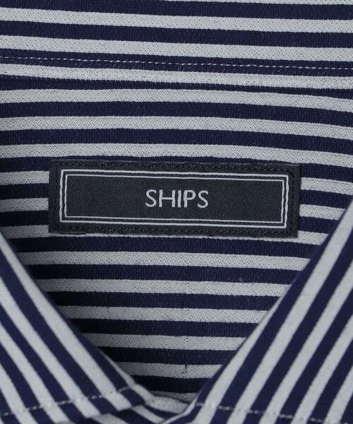 SHIPS / シップス Tシャツ | SHIPS: ジャージー ロンドンストライプ ワンピースカラー シャツ | 詳細7