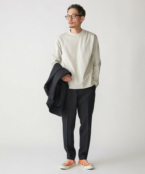 SHIPS / シップス Tシャツ | SHIPS: コットン ハイゲージ ポンチ ライト ロングスリーブ Tシャツ | 詳細4