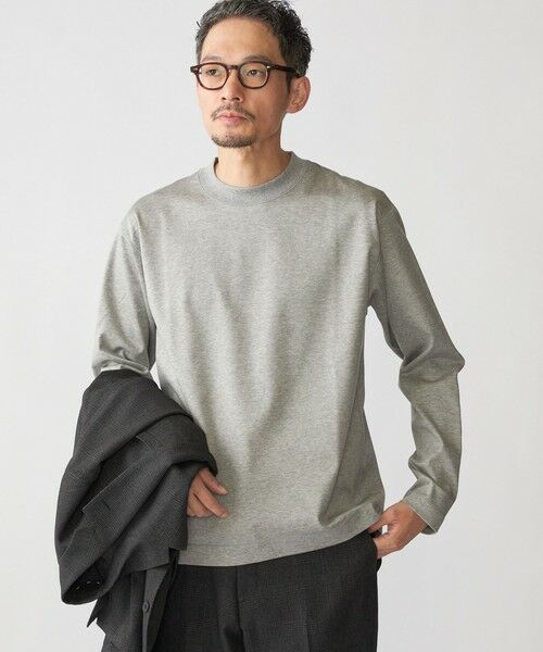 SHIPS / シップス Tシャツ | SHIPS: コットン ハイゲージ ポンチ ライト ロングスリーブ Tシャツ | 詳細10