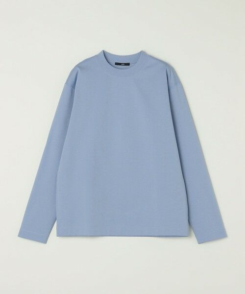 SHIPS / シップス Tシャツ | SHIPS: コットン ハイゲージ ポンチ ライト ロングスリーブ Tシャツ(ライトブルー)