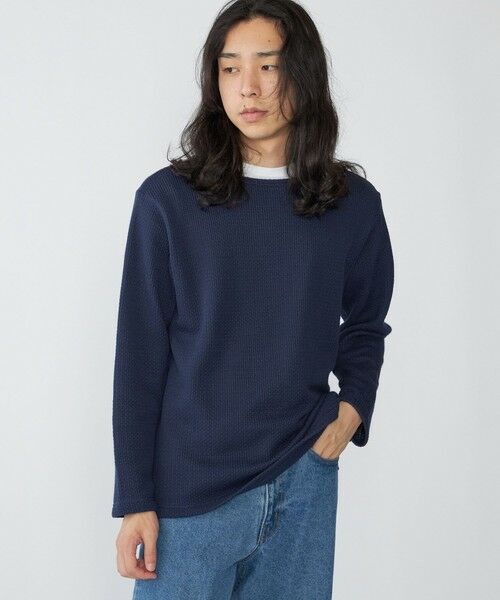 SHIPS / シップス Tシャツ | SHIPS: ローゲージ ピケ ボートネック カットソー | 詳細18