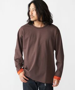 SHIPS / シップス Tシャツ | SHIPS: リバーシブル クルーネック 長袖 Tシャツ (ロンT)