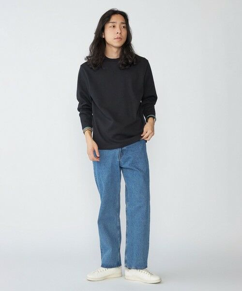 SHIPS / シップス Tシャツ | SHIPS: 鹿の子 ダブルフェイス クルーネック ロングスリーブ Tシャツ (ロンT) | 詳細1