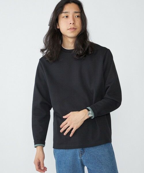 SHIPS / シップス Tシャツ | SHIPS: 鹿の子 ダブルフェイス クルーネック ロングスリーブ Tシャツ (ロンT) | 詳細2