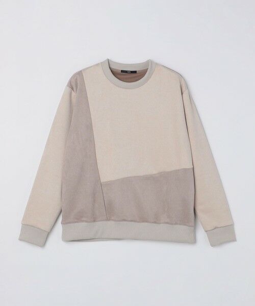 SHIPS / シップス Tシャツ | SHIPS:〈洗濯機可能〉パネル ポリエステル スエード ドッキング  ロングスリーブ Tシャツ | 詳細3