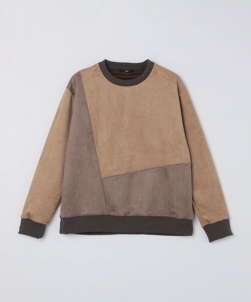 SHIPS / シップス Tシャツ | SHIPS:〈洗濯機可能〉パネル ポリエステル スエード ドッキング  ロングスリーブ Tシャツ | 詳細7