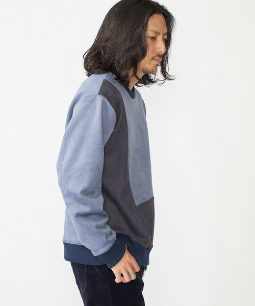 SHIPS / シップス Tシャツ | SHIPS:〈洗濯機可能〉パネル ポリエステル スエード ドッキング  ロングスリーブ Tシャツ | 詳細16