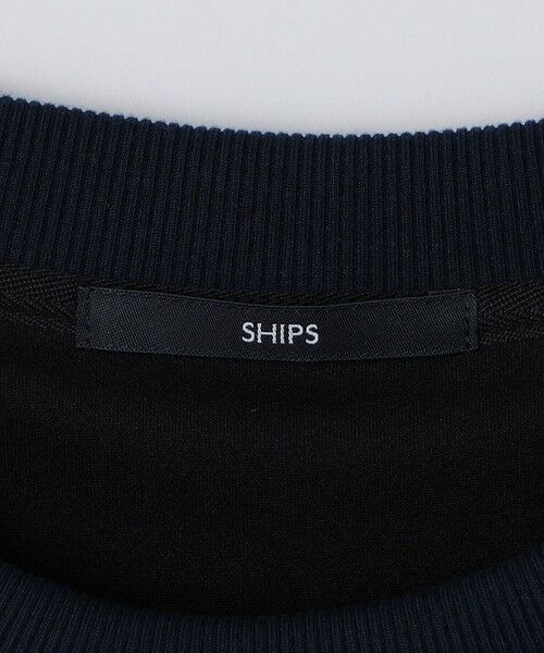 SHIPS / シップス Tシャツ | SHIPS:〈洗濯機可能〉パネル ポリエステル スエード ドッキング  ロングスリーブ Tシャツ | 詳細20