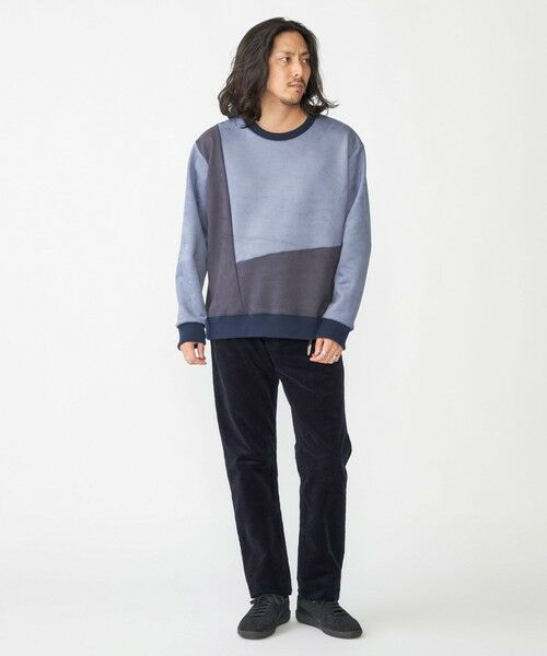 SHIPS / シップス Tシャツ | SHIPS:〈洗濯機可能〉パネル ポリエステル スエード ドッキング  ロングスリーブ Tシャツ | 詳細9