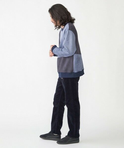 SHIPS / シップス Tシャツ | SHIPS:〈洗濯機可能〉パネル ポリエステル スエード ドッキング  ロングスリーブ Tシャツ | 詳細10