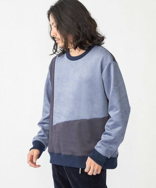 SHIPS / シップス Tシャツ | SHIPS:〈洗濯機可能〉パネル ポリエステル スエード ドッキング  ロングスリーブ Tシャツ | 詳細14