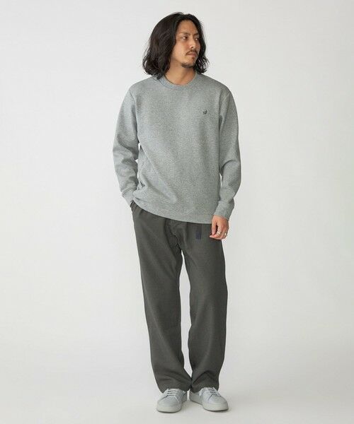 SHIPS / シップス Tシャツ | 【WEB限定】SHIPS: テレワーク ビズ ワンポイントロゴ ハイゲージ ダブルニット スウェット | 詳細1