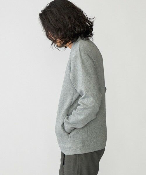 SHIPS / シップス Tシャツ | 【WEB限定】SHIPS: テレワーク ビズ ワンポイントロゴ ハイゲージ ダブルニット スウェット | 詳細7