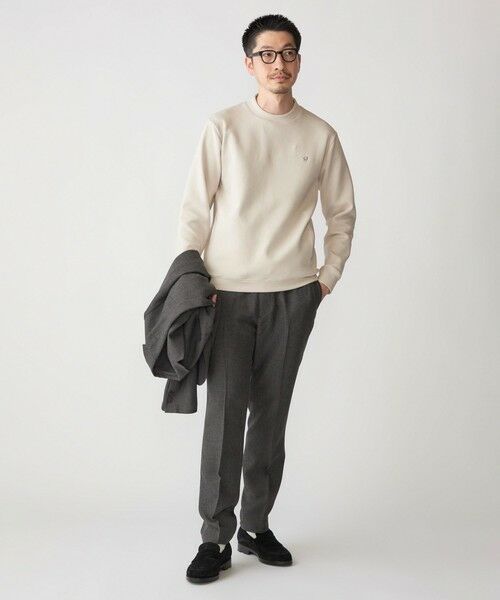 SHIPS / シップス Tシャツ | 【WEB限定】SHIPS: テレワーク ビズ ワンポイントロゴ ハイゲージ ダブルニット スウェット | 詳細28