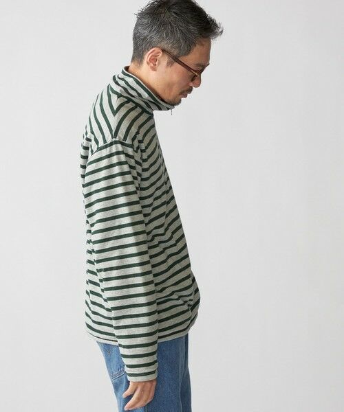 SHIPS / シップス Tシャツ | SHIPS: リバーシブル ボーダー フリース ハーフジップ プルオーバー | 詳細15