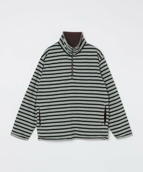 SHIPS / シップス Tシャツ | SHIPS: リバーシブル ボーダー フリース ハーフジップ プルオーバー | 詳細18