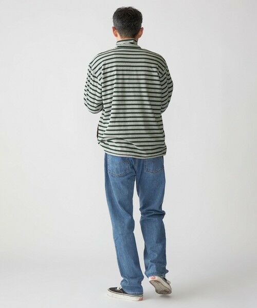 SHIPS / シップス Tシャツ | SHIPS: リバーシブル ボーダー フリース ハーフジップ プルオーバー | 詳細10