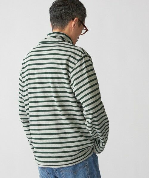 SHIPS / シップス Tシャツ | SHIPS: リバーシブル ボーダー フリース ハーフジップ プルオーバー | 詳細14