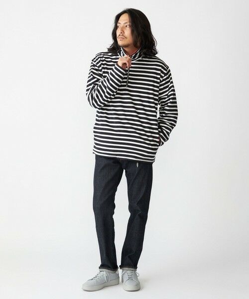 SHIPS / シップス Tシャツ | SHIPS: リバーシブル ボーダー フリース ハーフジップ プルオーバー | 詳細28