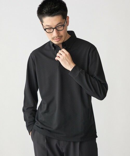 SHIPS / シップス ポロシャツ | 【WEB限定】SHIPS: 吸水速乾・UVケア Drymix(R)ワンポイントロゴ ボタンダウン 長袖ポロシャツ | 詳細10