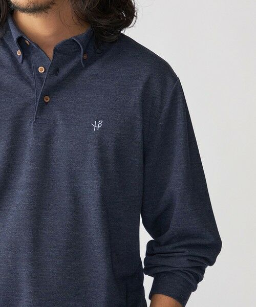 SHIPS / シップス ポロシャツ | 【WEB限定】SHIPS: 吸水速乾・UVケア Drymix(R)ワンポイントロゴ ボタンダウン 長袖ポロシャツ | 詳細22