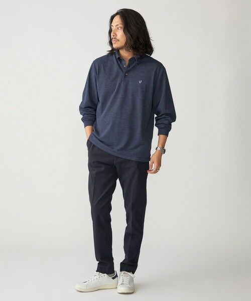 SHIPS / シップス ポロシャツ | 【WEB限定】SHIPS: 吸水速乾・UVケア Drymix(R)ワンポイントロゴ ボタンダウン 長袖ポロシャツ | 詳細13