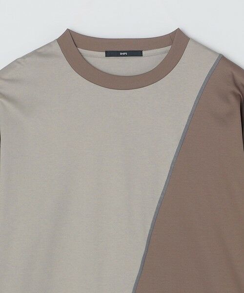 SHIPS / シップス Tシャツ | SHIPS: カラースラント パネル 長袖 Tシャツ | 詳細11
