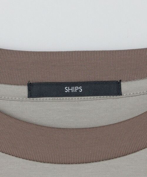 SHIPS / シップス Tシャツ | SHIPS: カラースラント パネル 長袖 Tシャツ | 詳細12